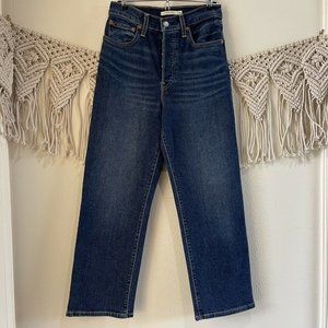 Levi’s Ribcage Straight-Leg Ankle Jeans Women's Size 28